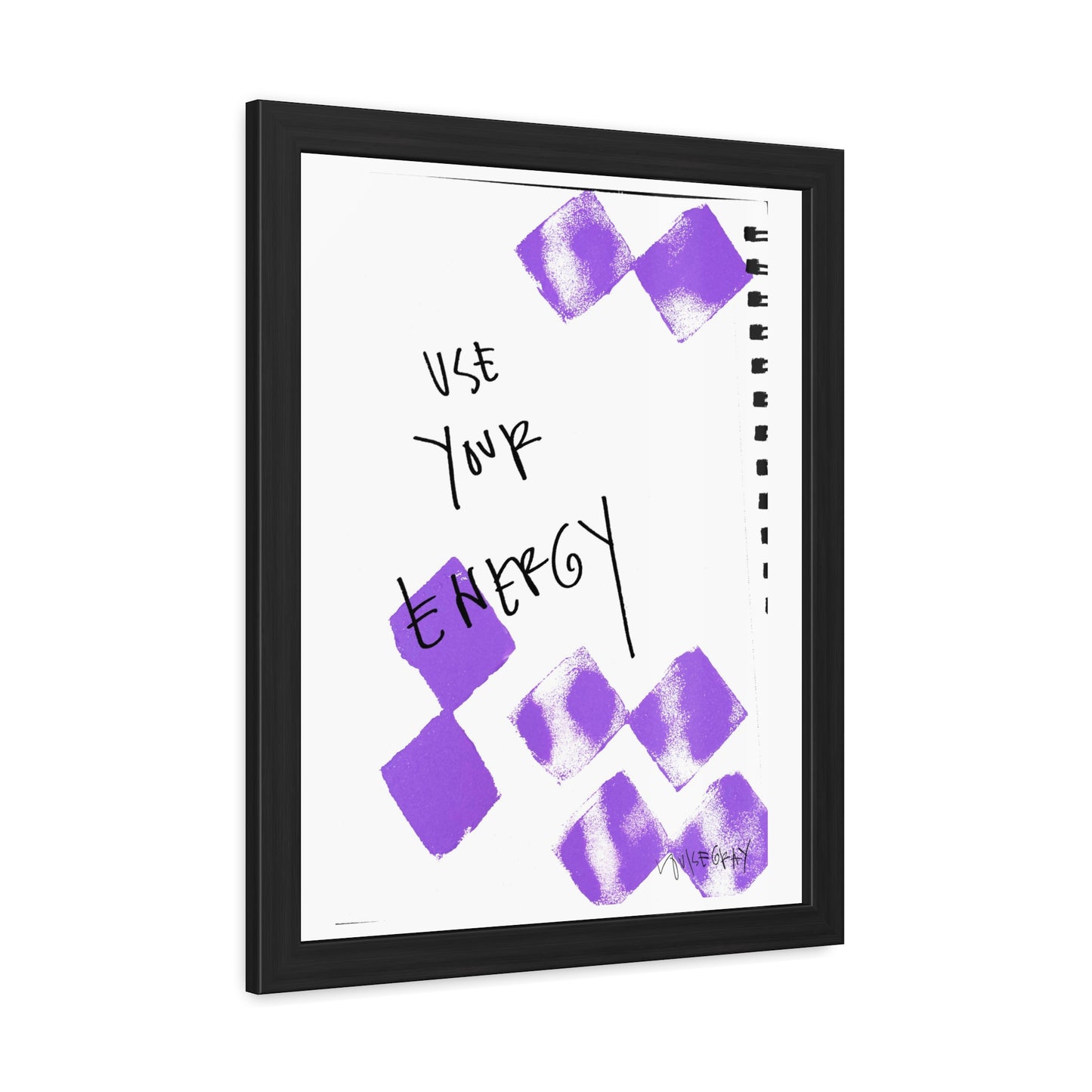 Framed Poster - “Use Your Energy” Art for Home