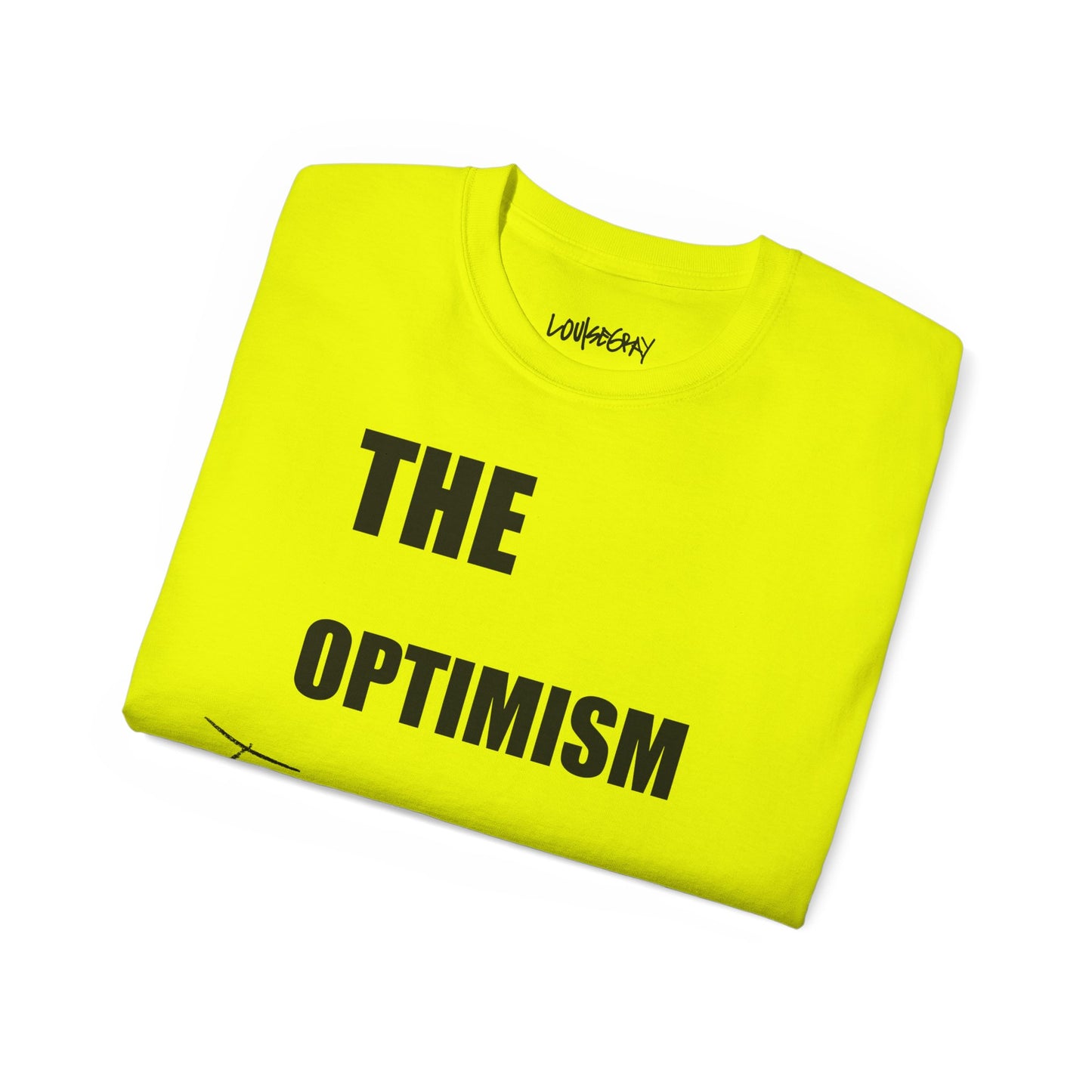 THE OPTIMISM OF IDEAS Ultra Cotton Slogan Tee
