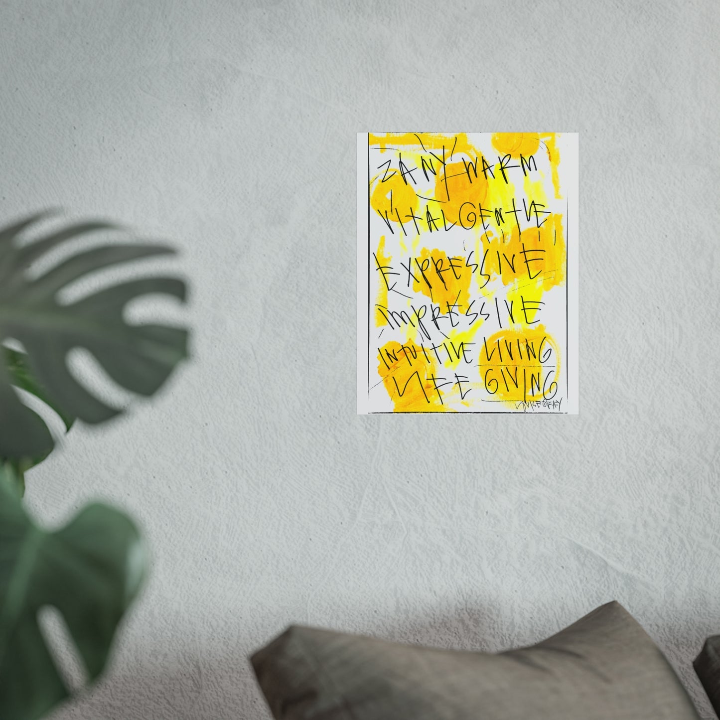 "Zany and Warm" Fine Art Poster