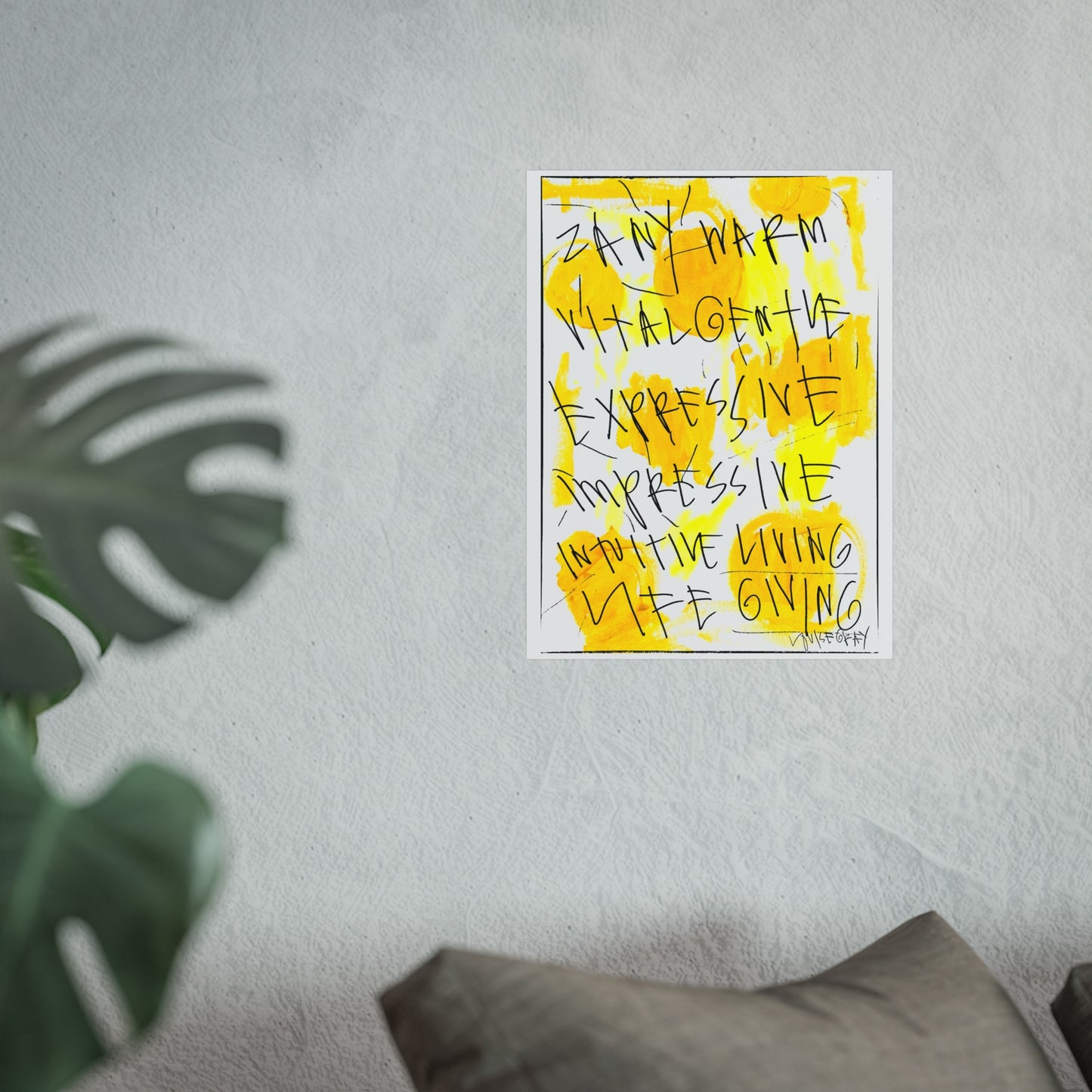 "Zany and Warm" Fine Art Poster