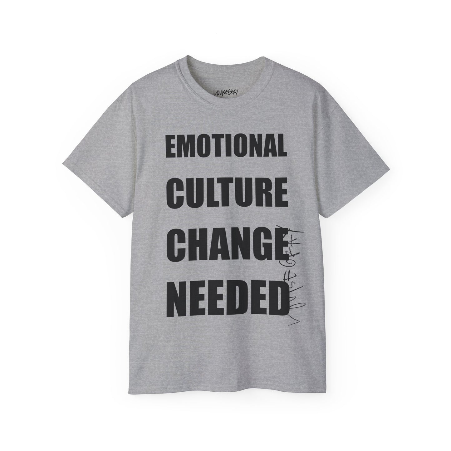 EMOTIONAL CULTURE CHANGE NEEDED Ultra Cotton Slogan Tee