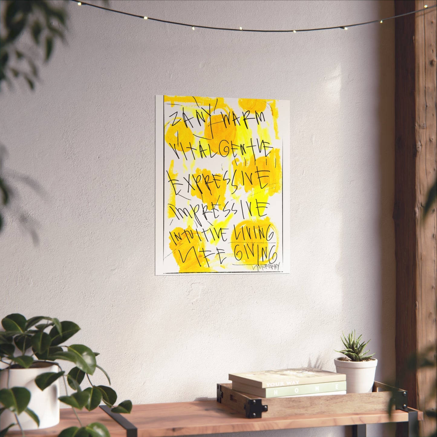 "Zany and Warm" Fine Art Poster