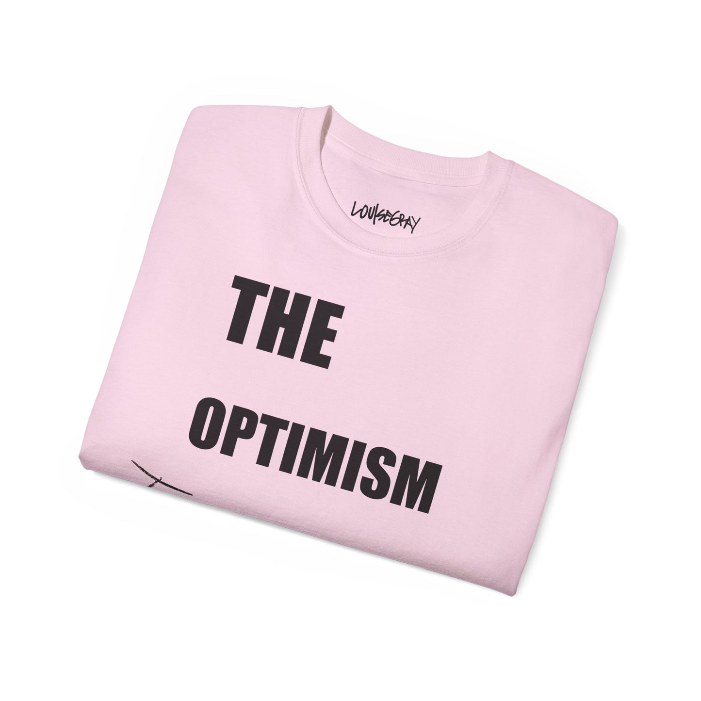 THE OPTIMISM OF IDEAS Ultra Cotton Slogan Tee