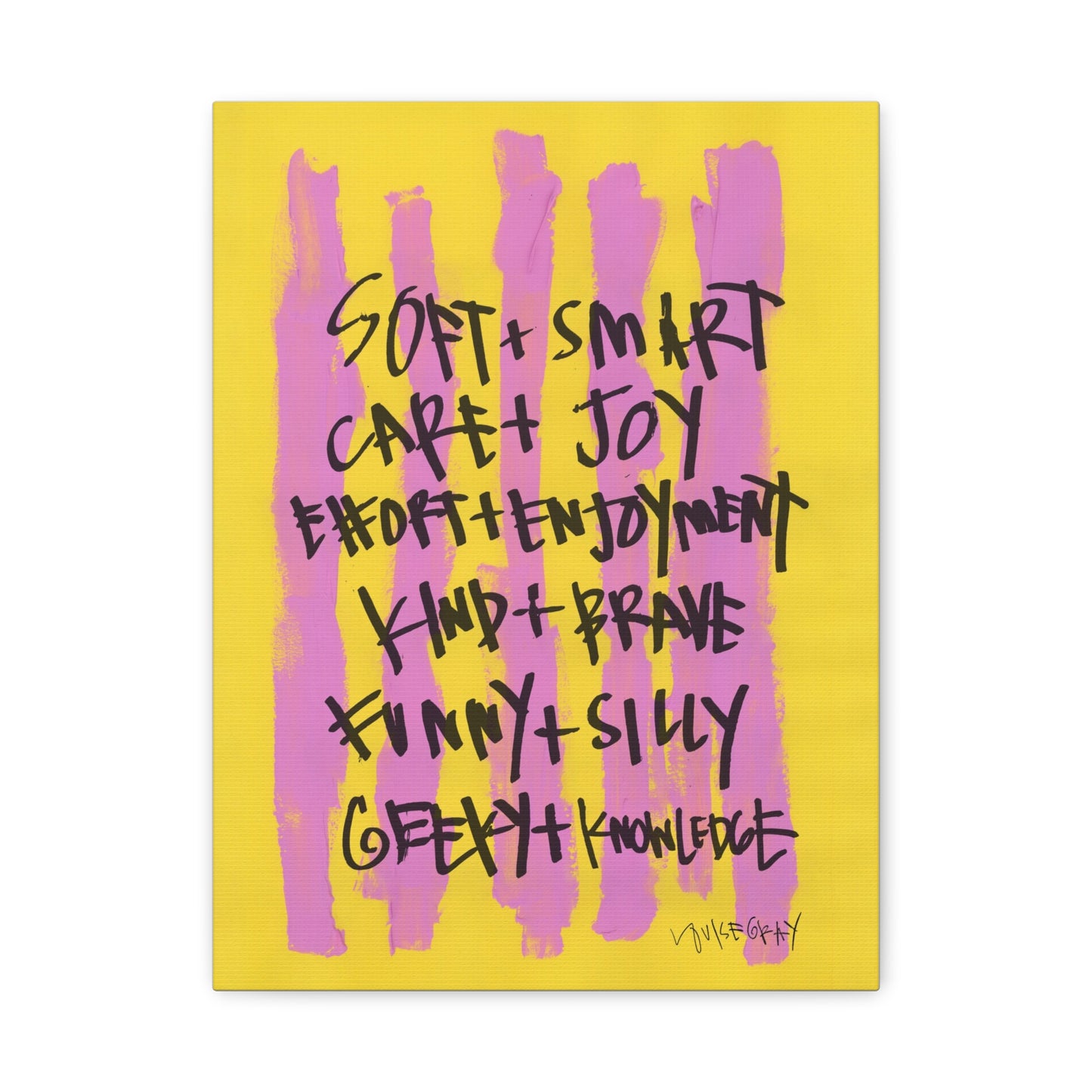 'Soft and Smart' Canvas Print