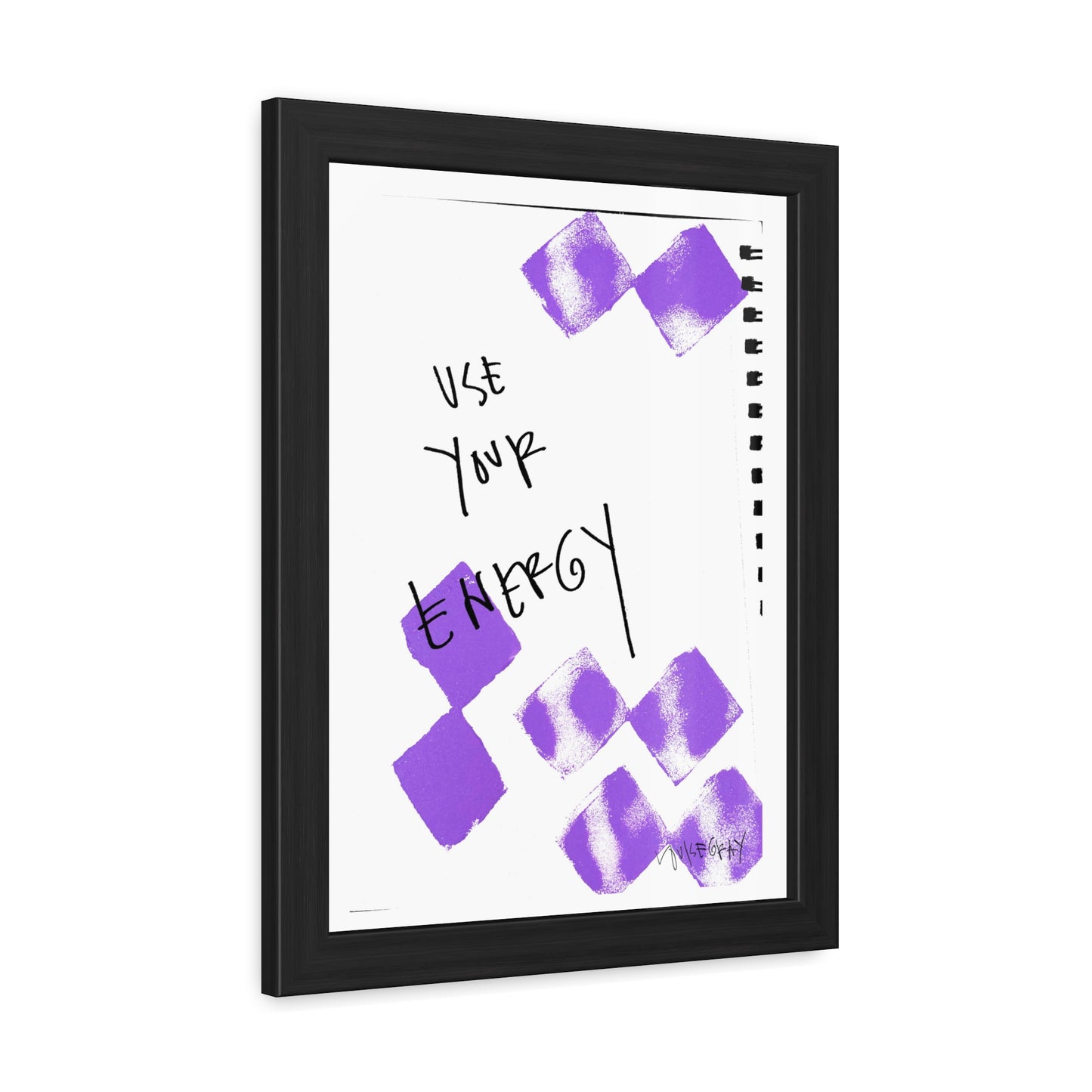 Framed Poster - “Use Your Energy” Art for Home