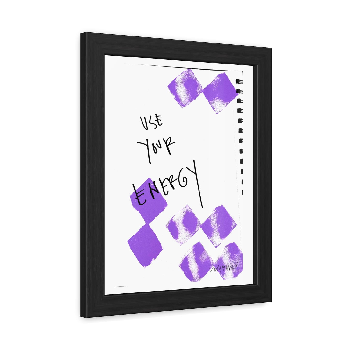 Framed Poster - “Use Your Energy” Art for Home