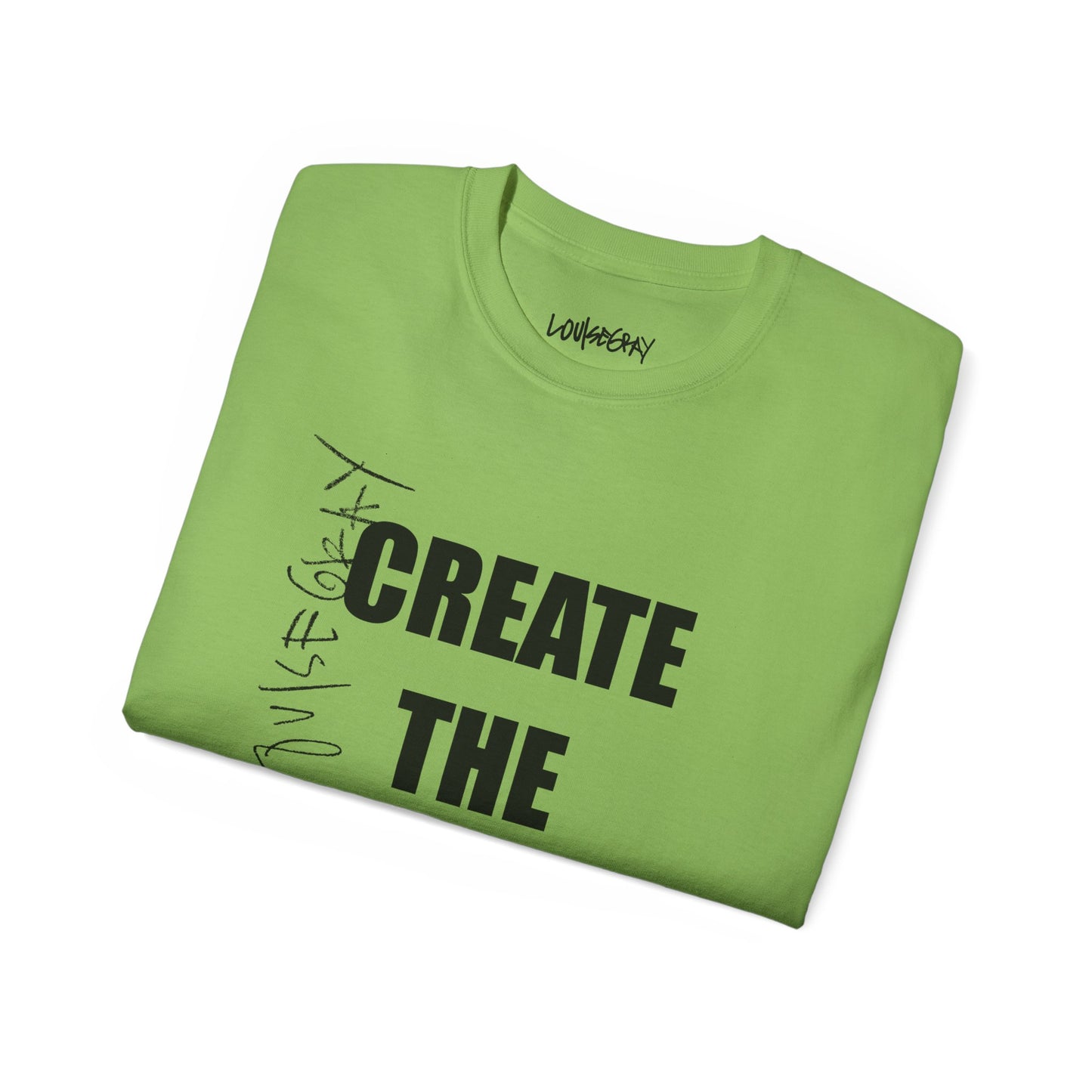 CREATE THE REVOLUTION WE NEED Ultra Cotton Slogan Tee