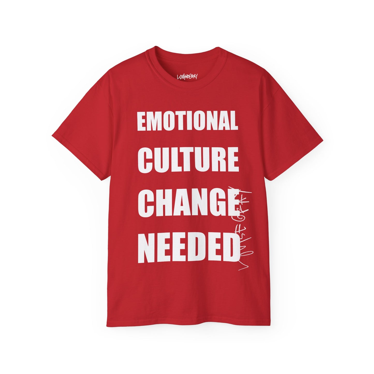 EMOTIONAL CULTURE CHANGE NEEDED Ultra Cotton Slogan Tee