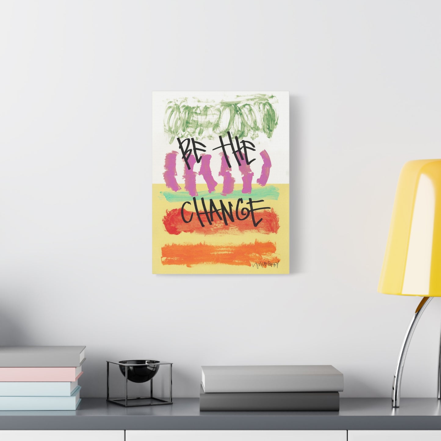 ‘Be The Change' Canvas Print