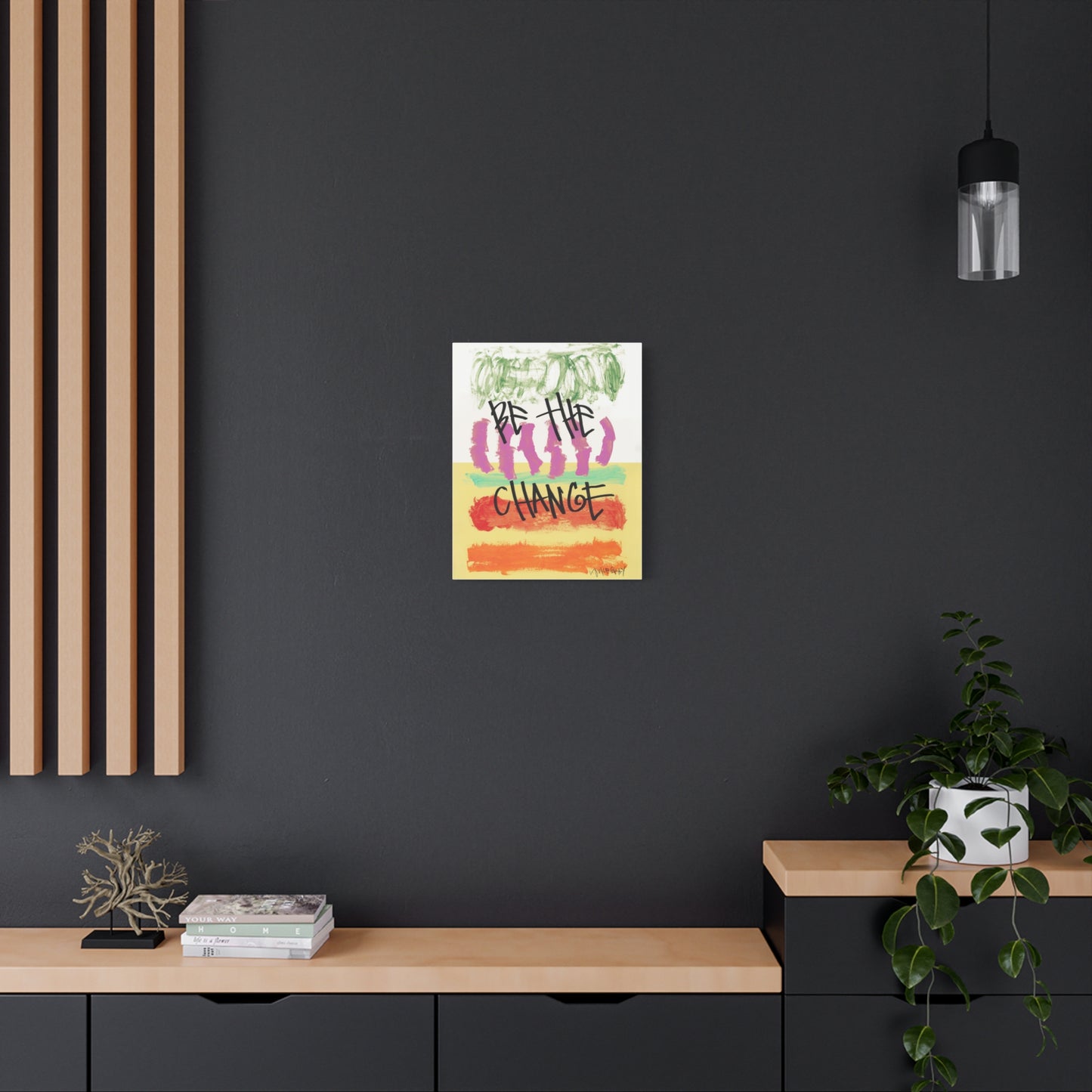 ‘Be The Change' Canvas Print