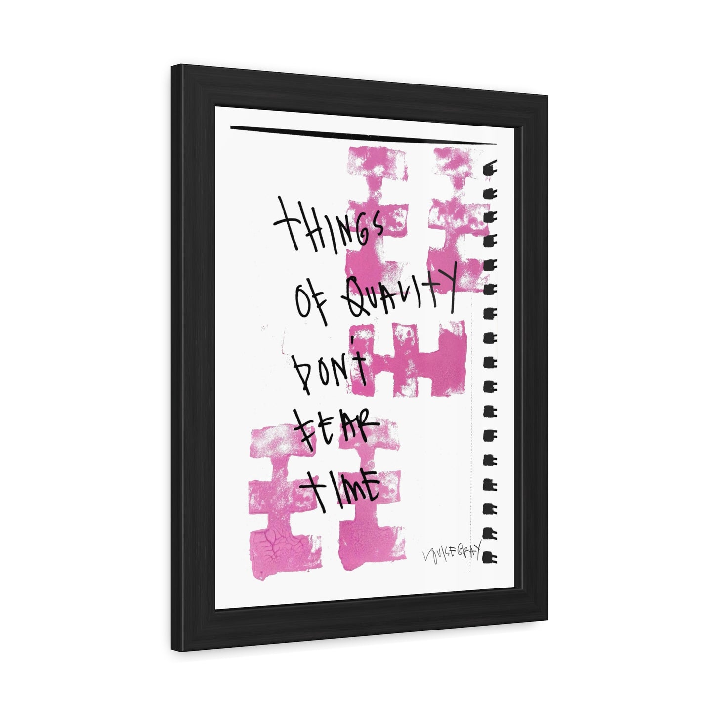 “Things Of Quality Don’t Fear Time” Framed Poster