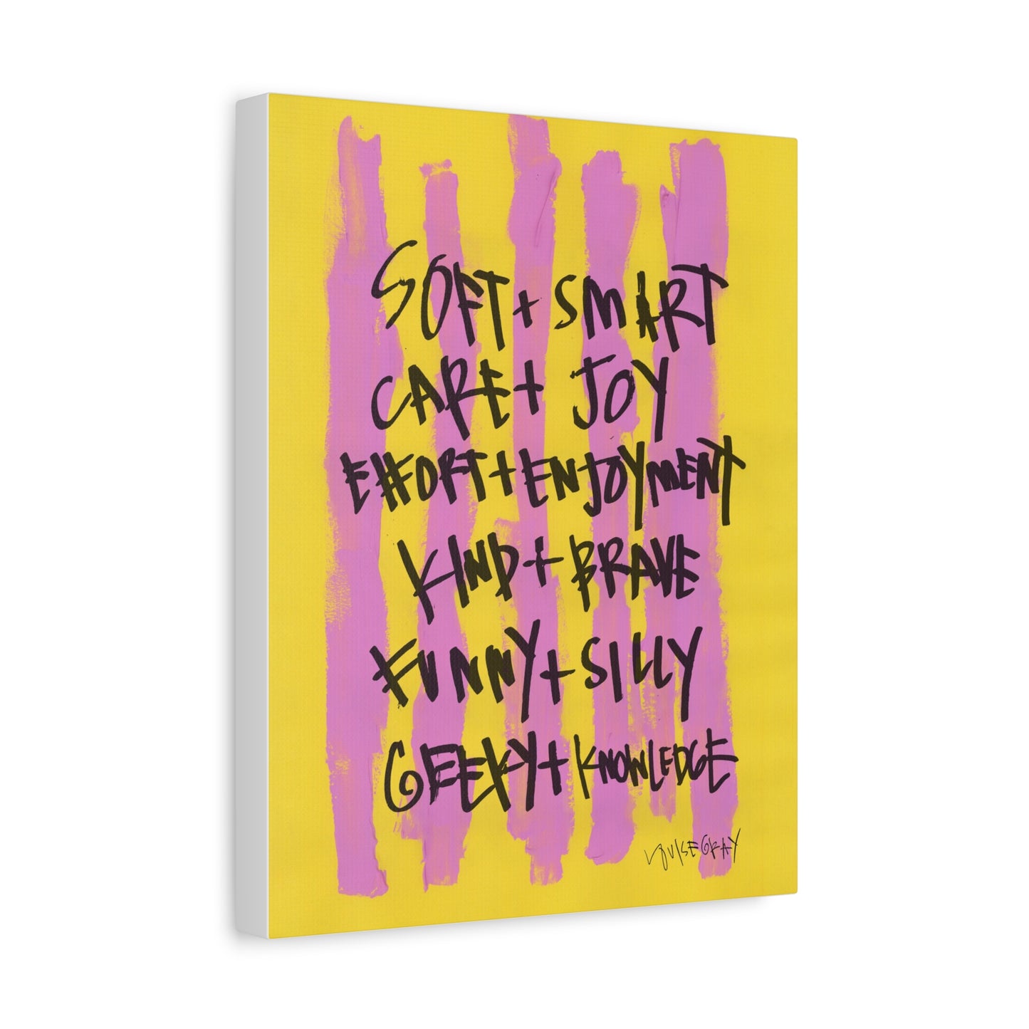 'Soft and Smart' Canvas Print