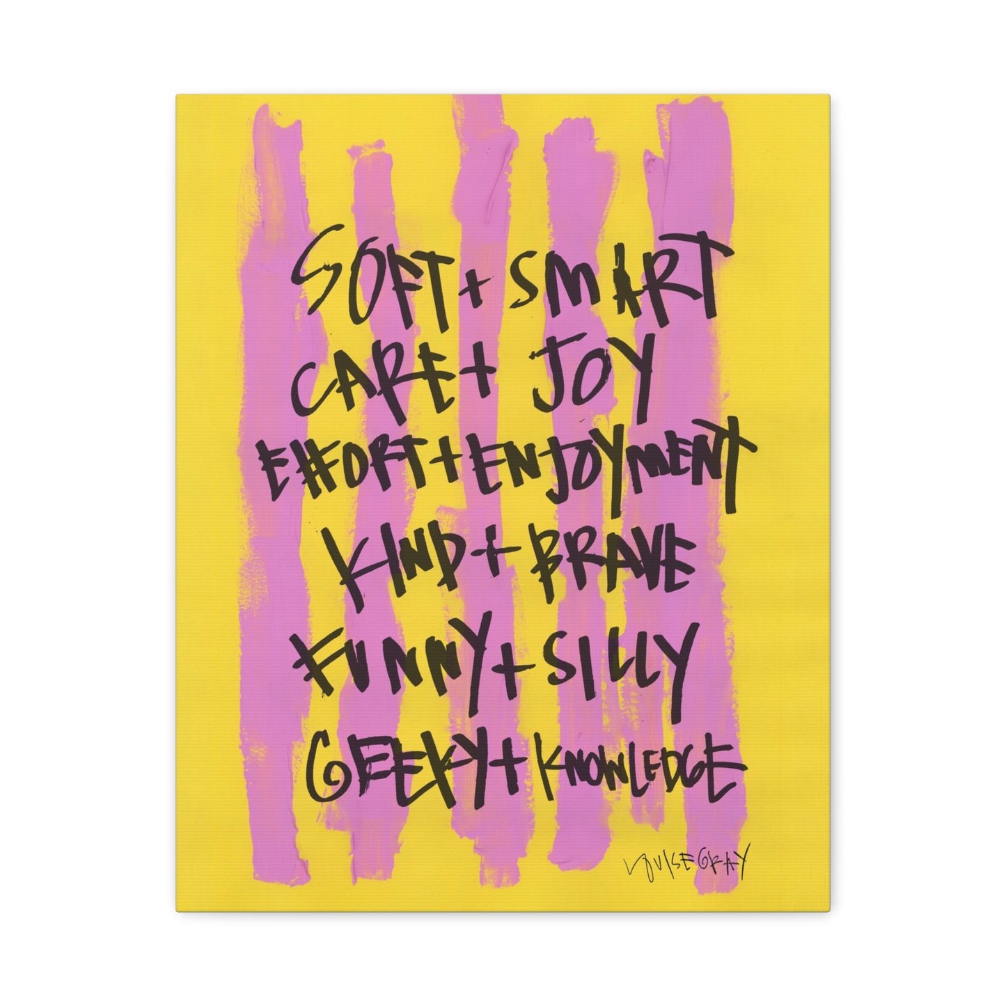 'Soft and Smart' Canvas Print