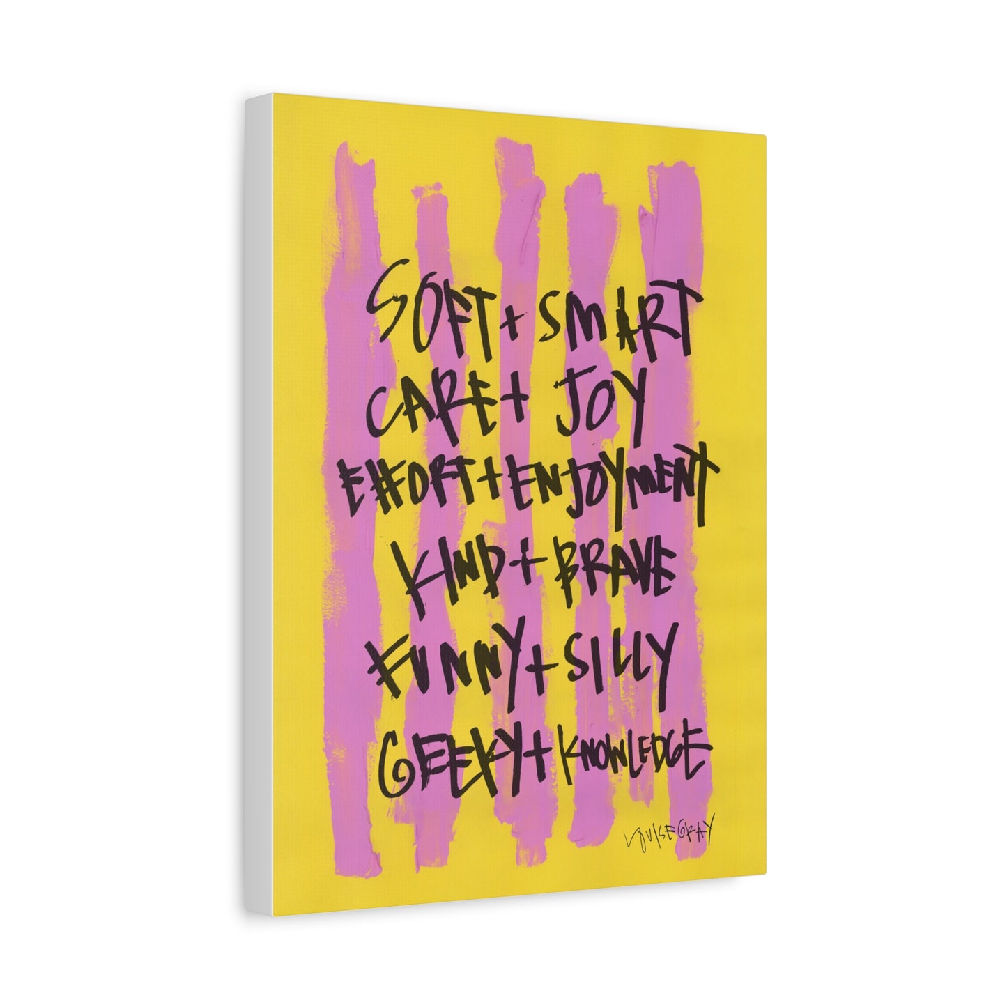 'Soft and Smart' Canvas Print